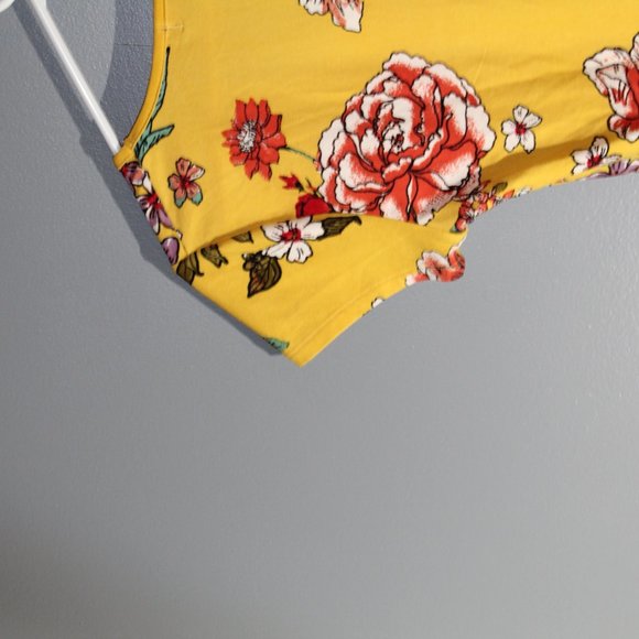 Planet Gold Womens Medium yellow floral Dress - Picture 8 of 8